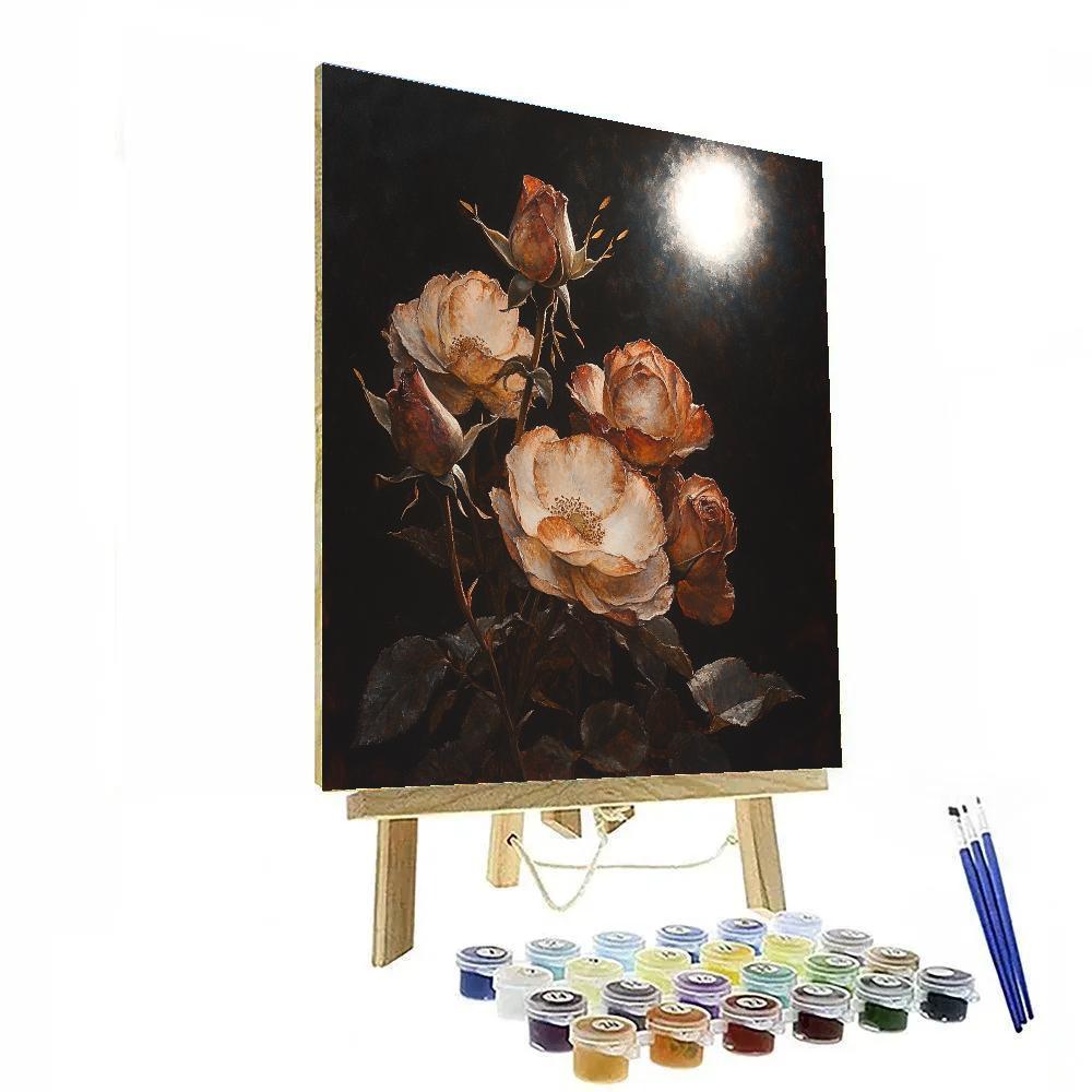 Caravaggio Inspired Withering Rose Study Numbered painting kits