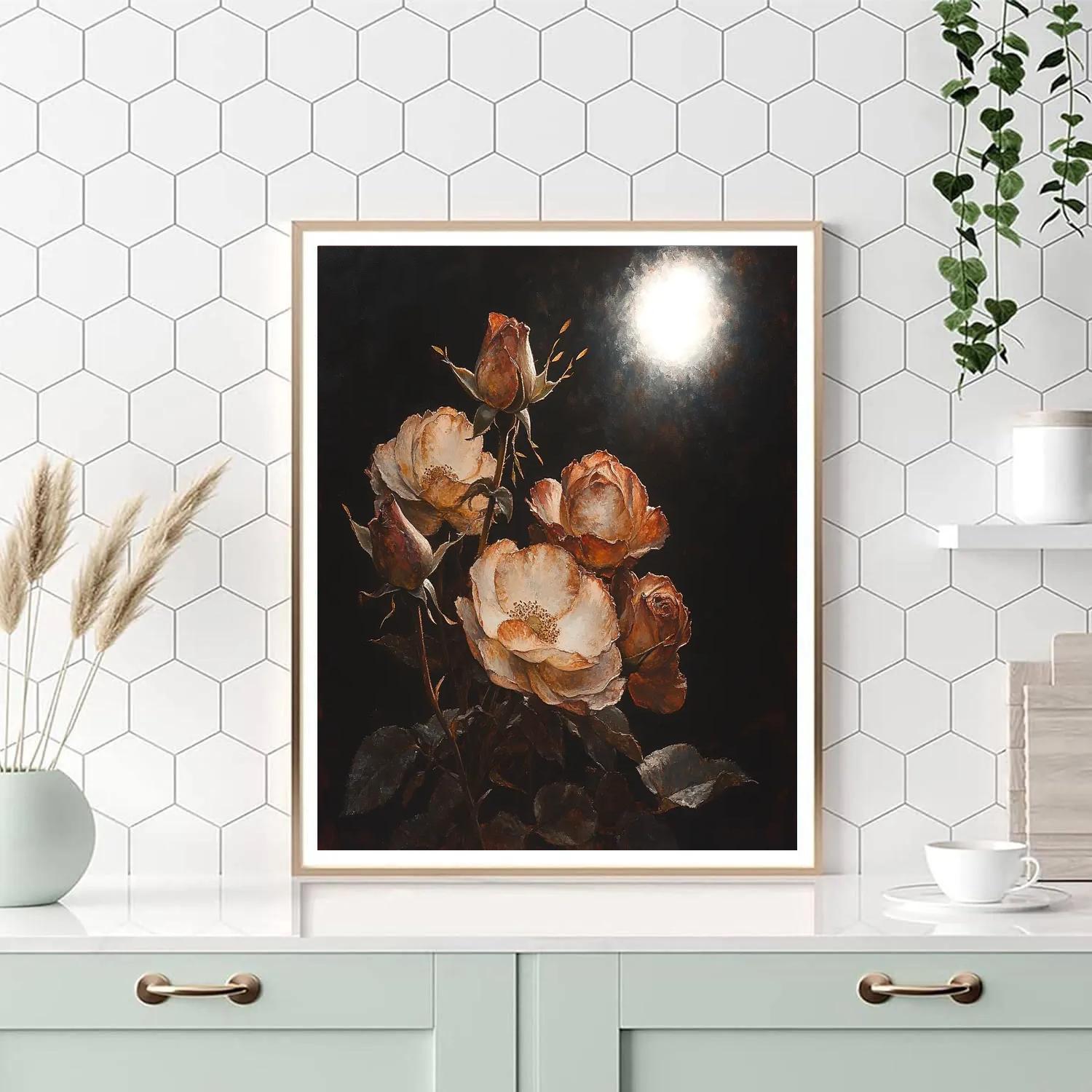 Caravaggio Inspired Withering Rose Study Numbered painting kits