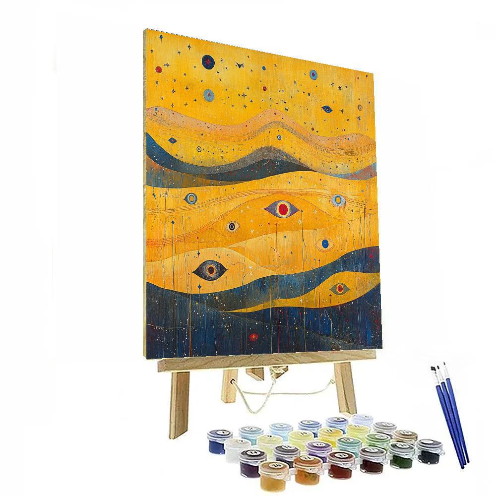 Joan Miró Inspired Starfield Serenade Numbered painting kits