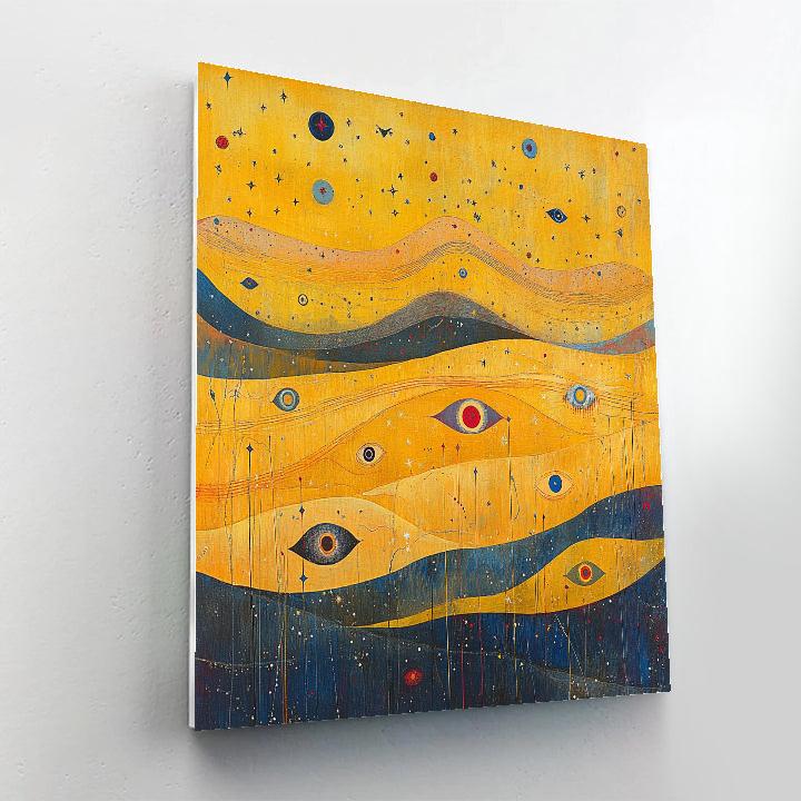 Joan Miró Inspired Starfield Serenade Numbered painting kits