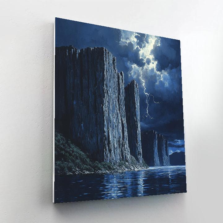 Michelangelo Inspired Tempest Fjord DIY paint by numbers