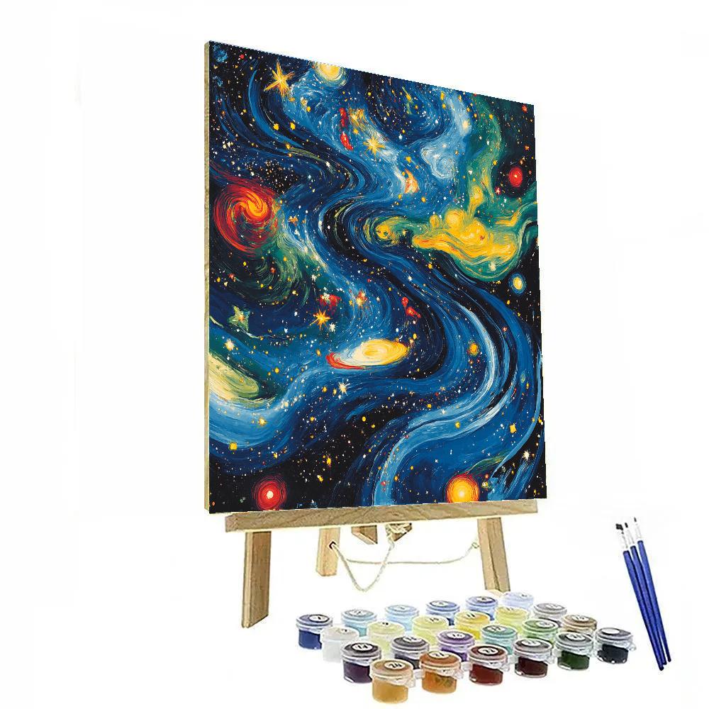 Joan Miró Inspired Dreamy Cosmic Harmony Painting by numbers kit