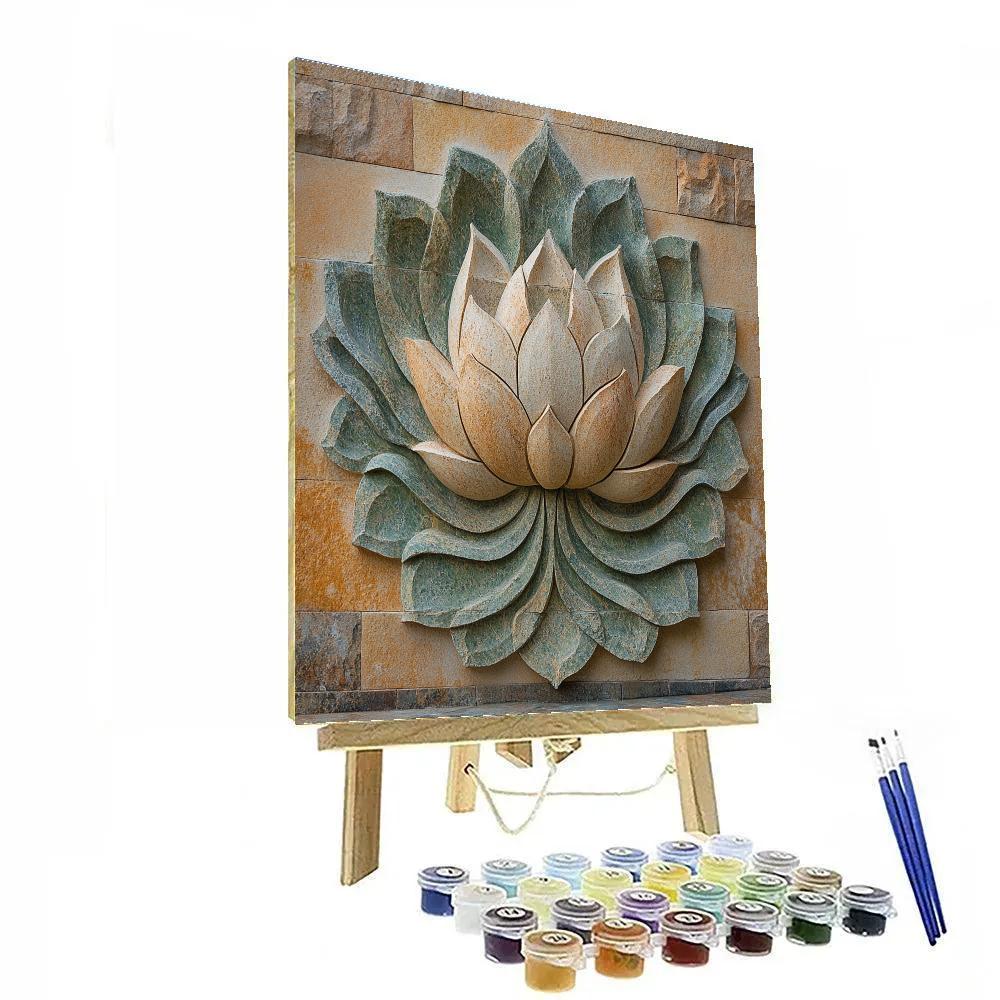 Michelangelo Inspired Lotus Petrification Numbered painting kits