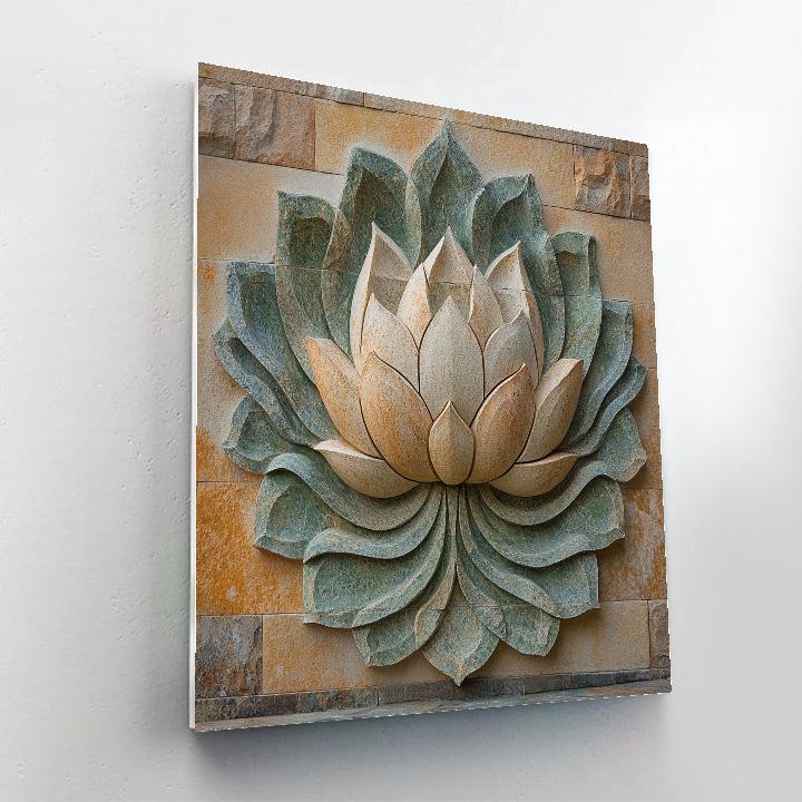 Michelangelo Inspired Lotus Petrification Numbered painting kits