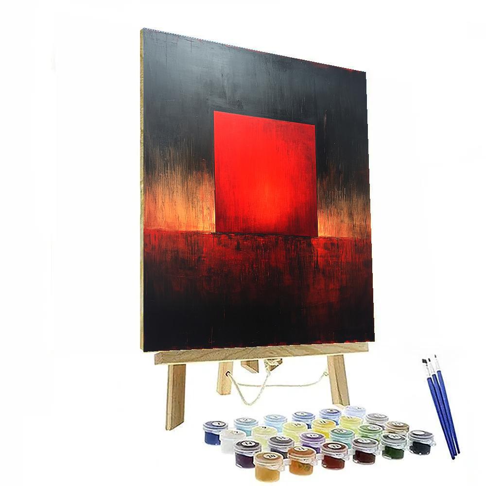 Mark Rothko Inspired Ember Silence painting number kit