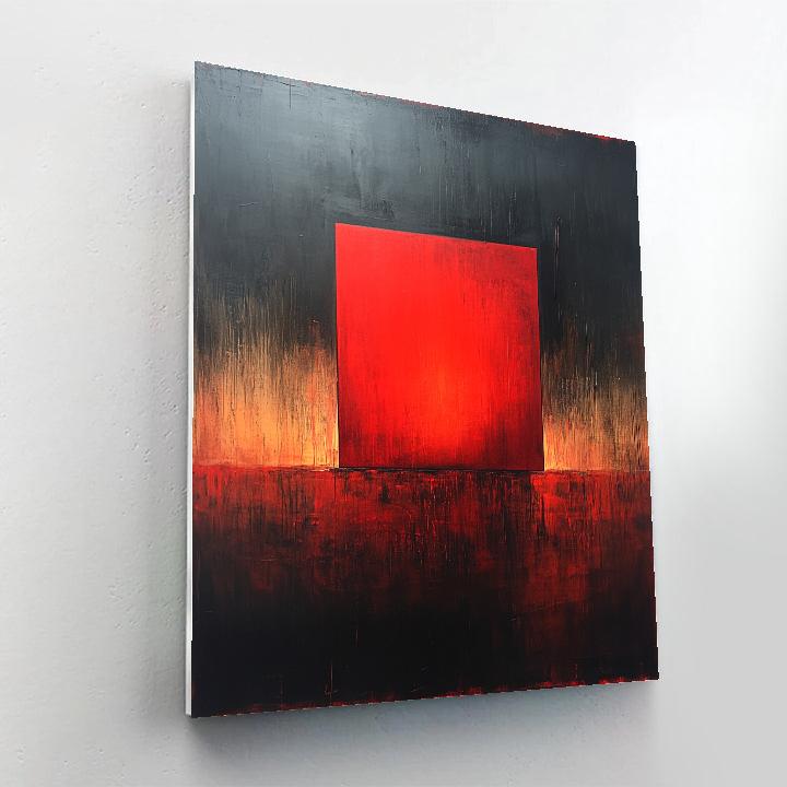 Mark Rothko Inspired Ember Silence painting number kit