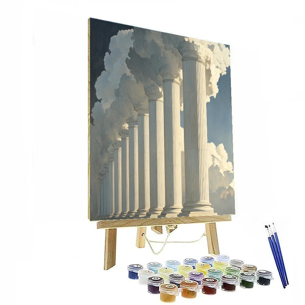 Michelangelo Inspired Stratus Pillars paint by number