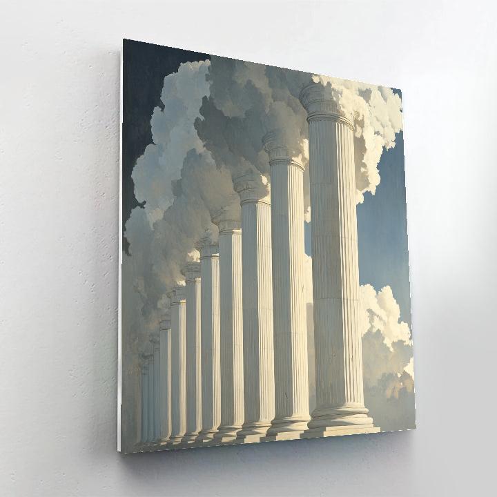 Michelangelo Inspired Stratus Pillars paint by number