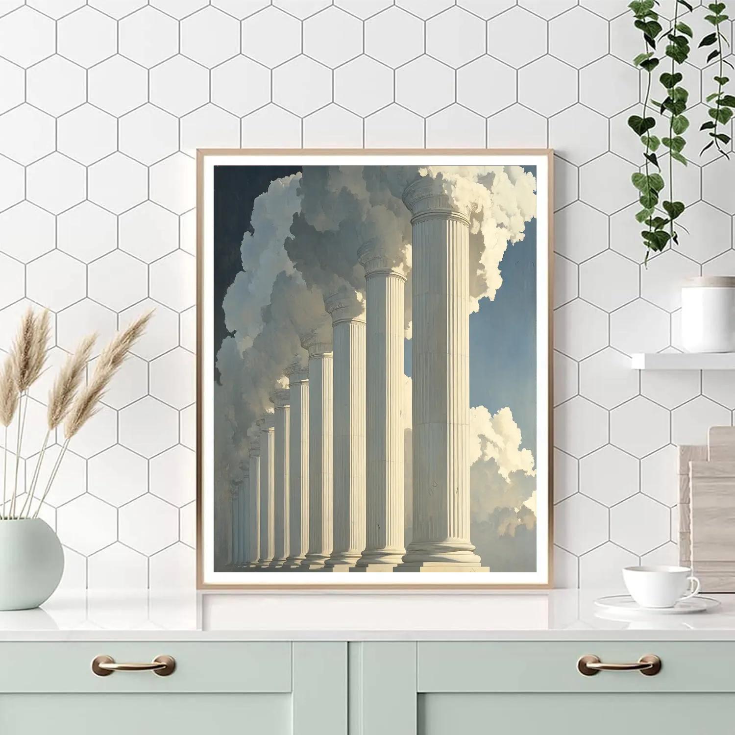 Michelangelo Inspired Stratus Pillars paint by number