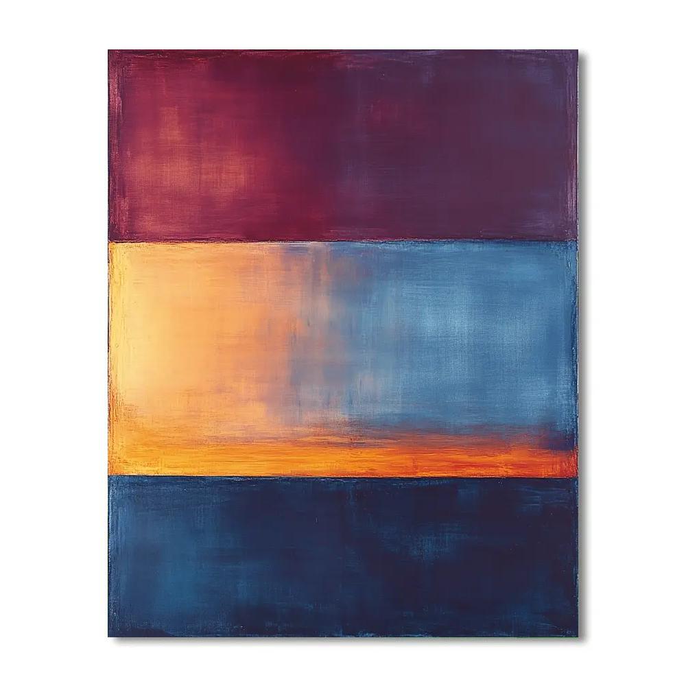 Mark Rothko Inspired Cosmic Serenity paint by color