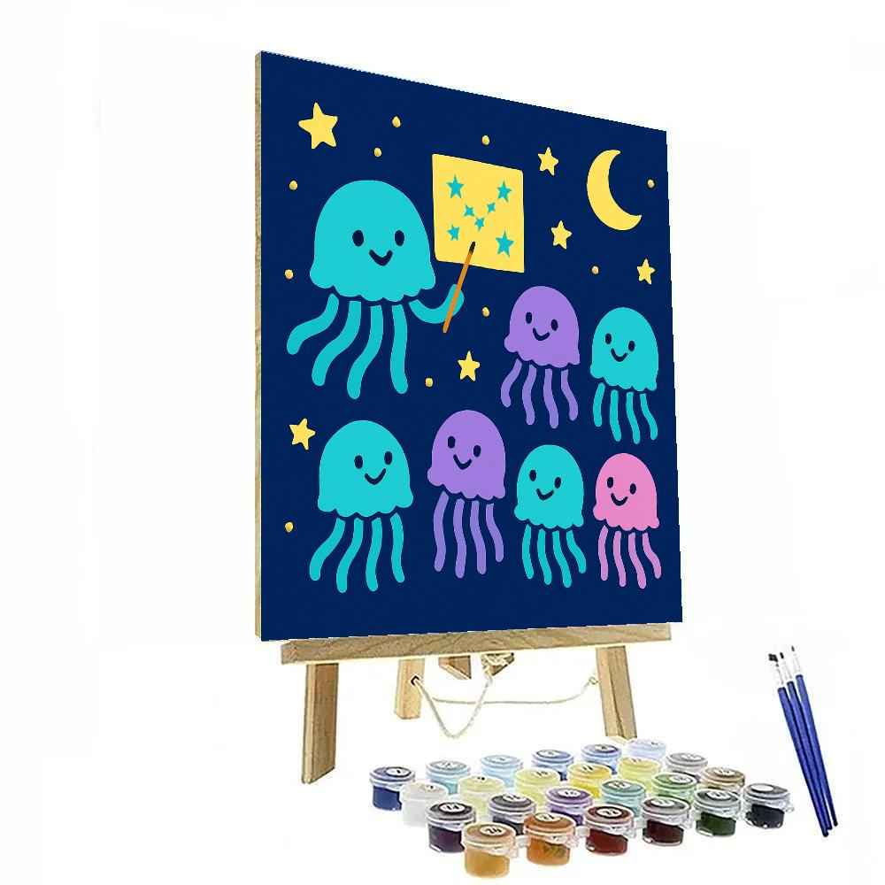 Cosmic Jellyfish School paint by numbers