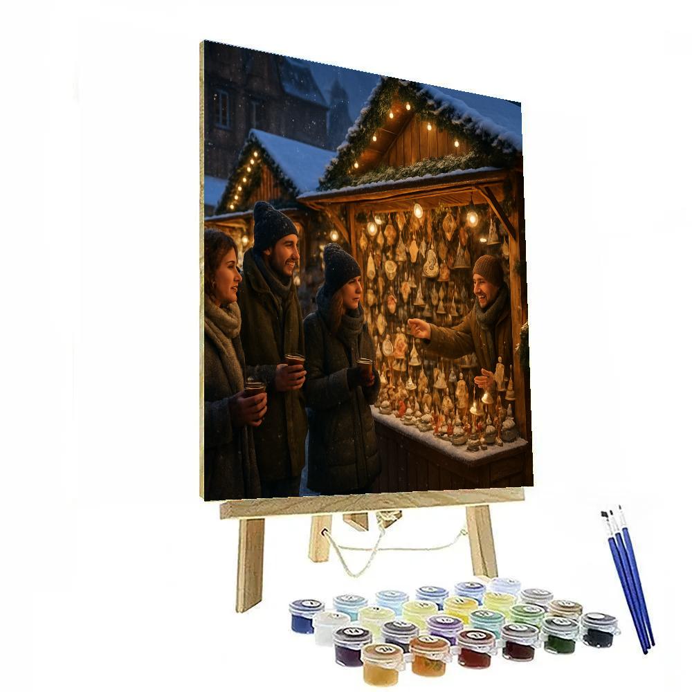Christmas Market Strasbourg Evening paint by numbers