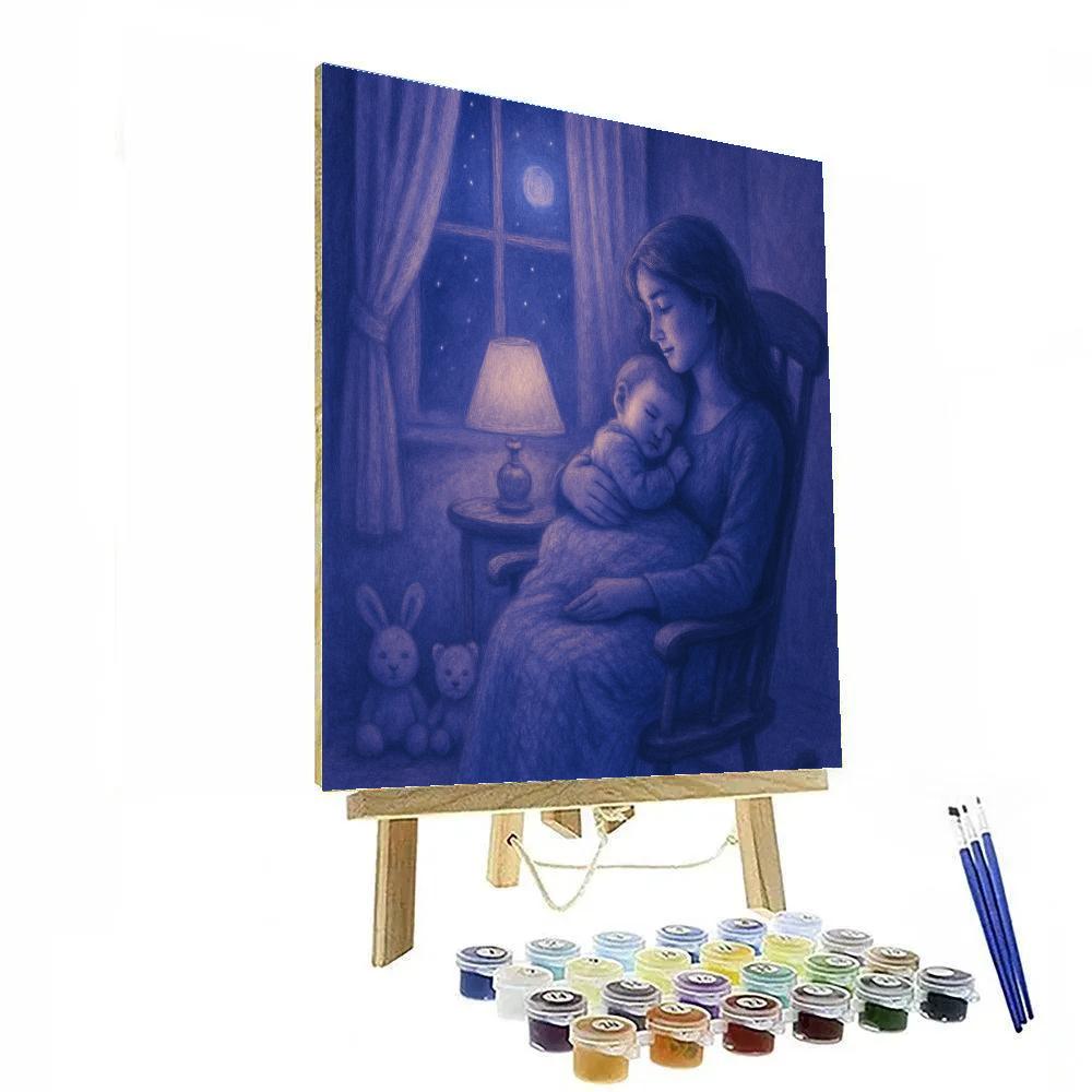 Midnight Lullaby Window paint by numbers
