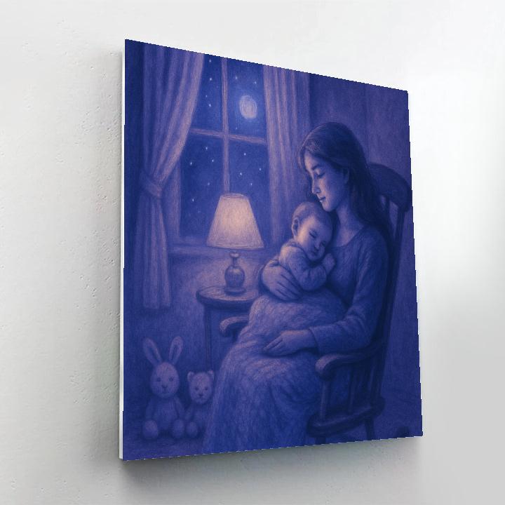 Midnight Lullaby Window paint by numbers