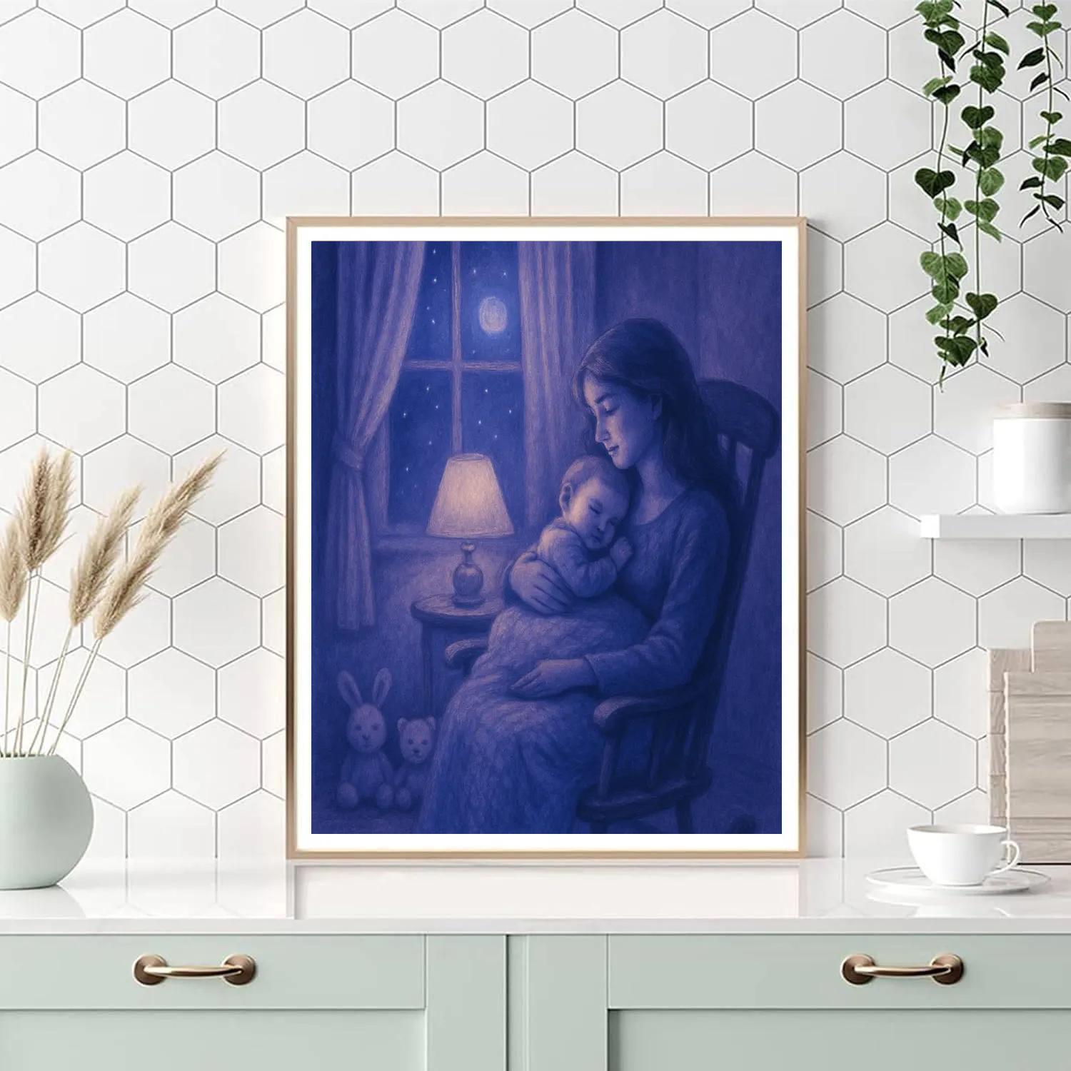 Midnight Lullaby Window paint by numbers