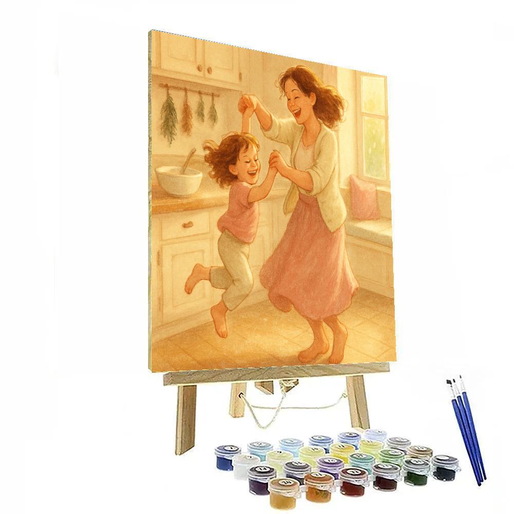 Kitchen Dance And Flour painting number kit