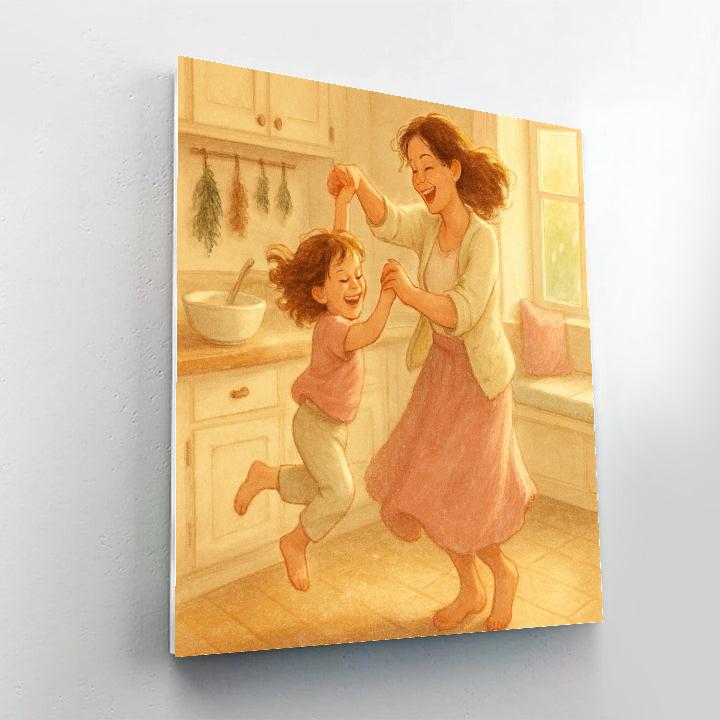 Kitchen Dance And Flour painting number kit