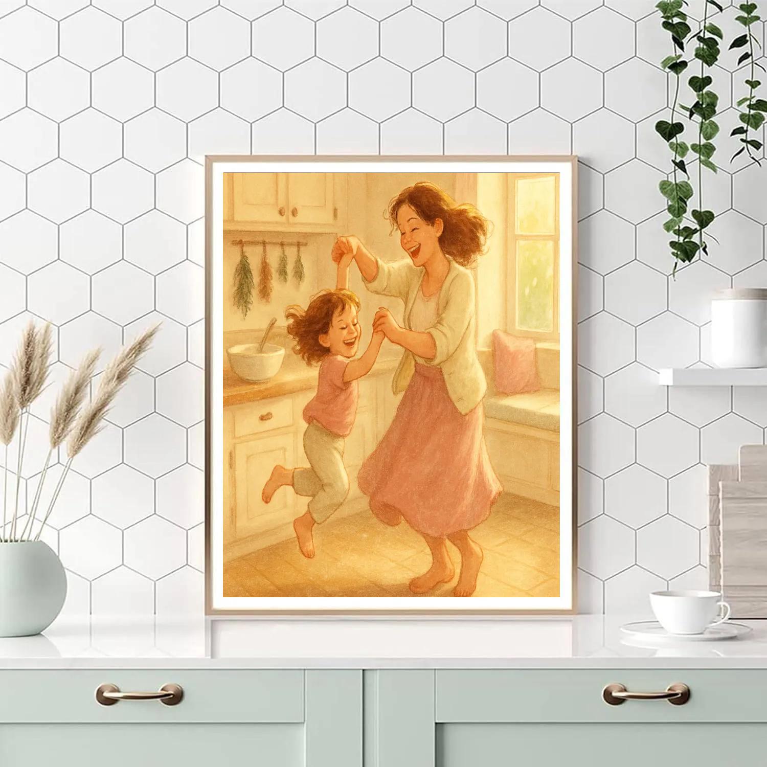 Kitchen Dance And Flour painting number kit