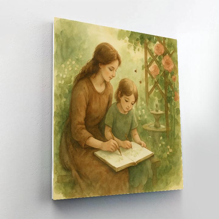 Garden Sketching Together DIY paint by numbers