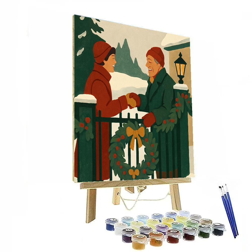 Garlands On The Gate Paint by numbers kits