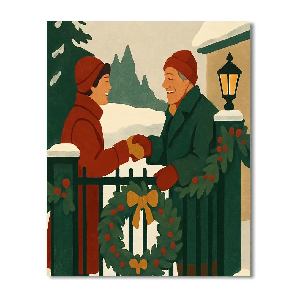 Garlands On The Gate Paint by numbers kits