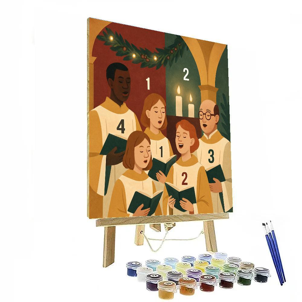Midwinter Choir Loft paint by color