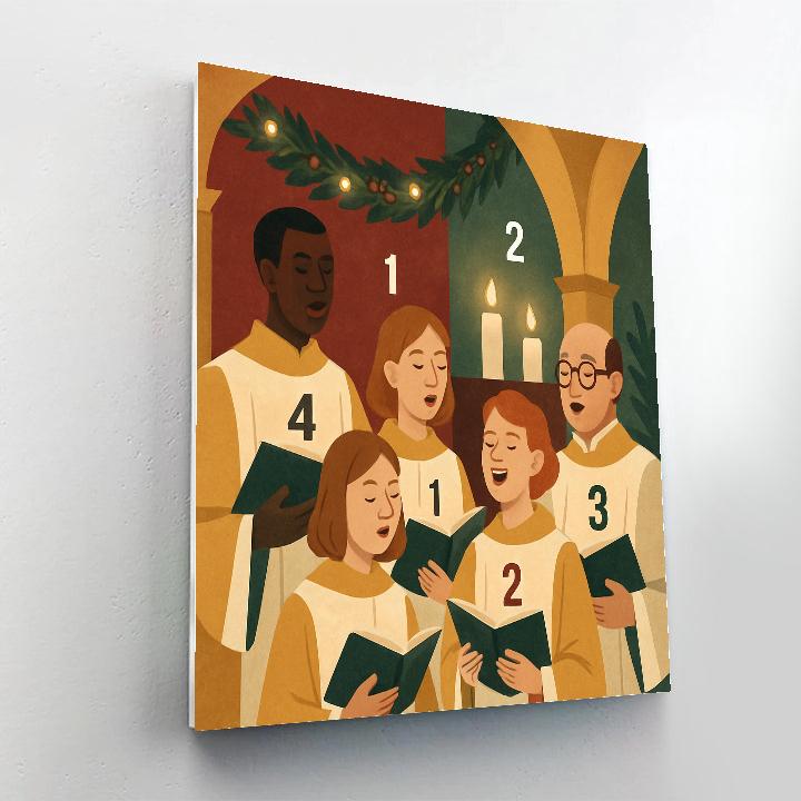 Midwinter Choir Loft paint by color