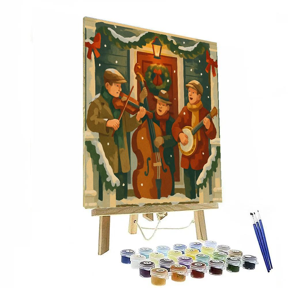 Snowy Porch Serenade Paint by numbers kits