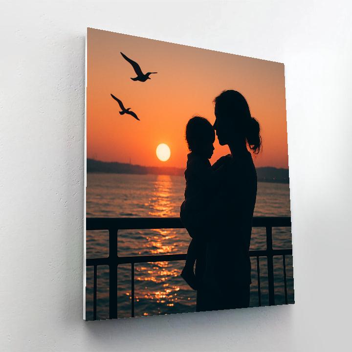 Sunset Ferry Crossing Paint by numbers art