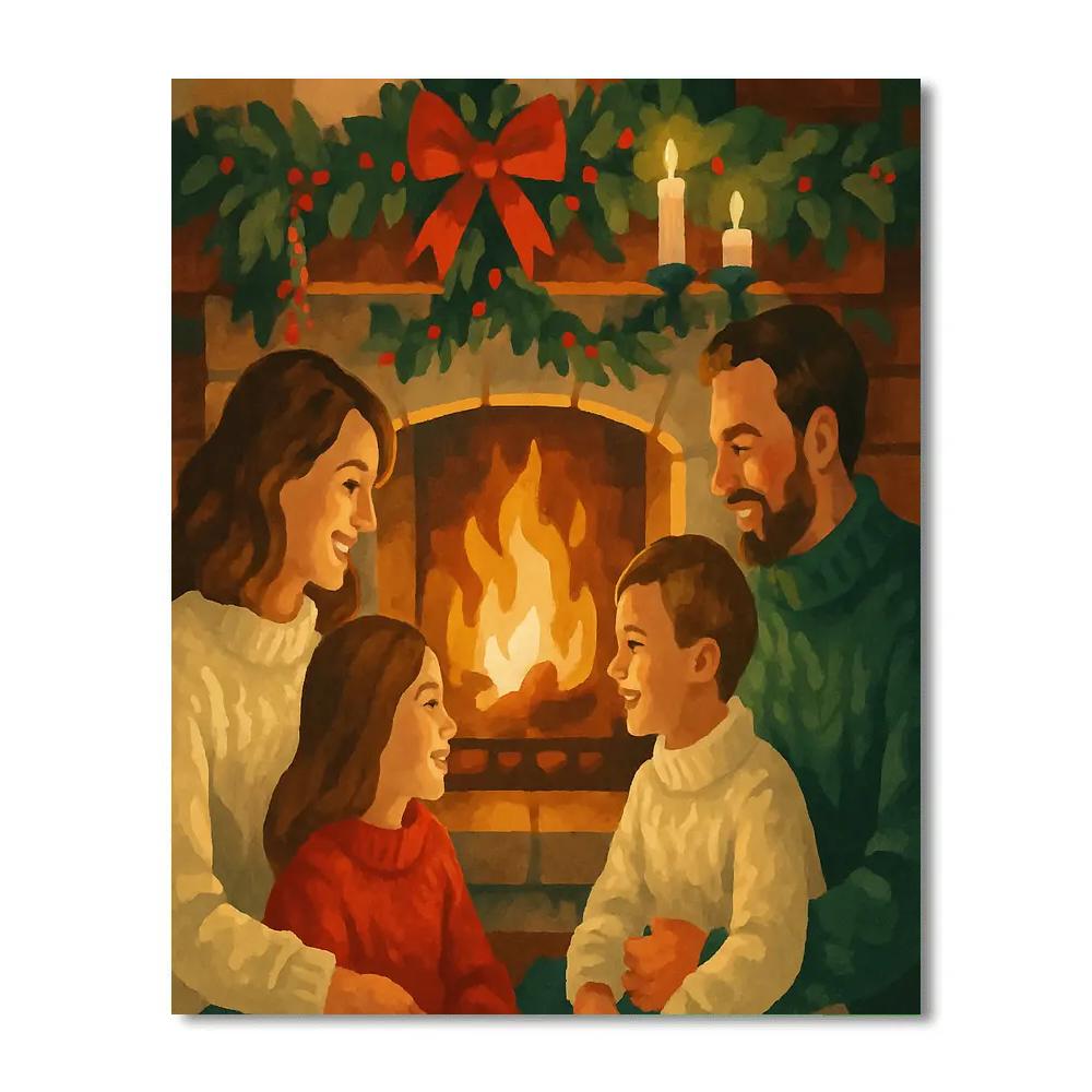 Winter Hearth Harmony Paint by numbers kits
