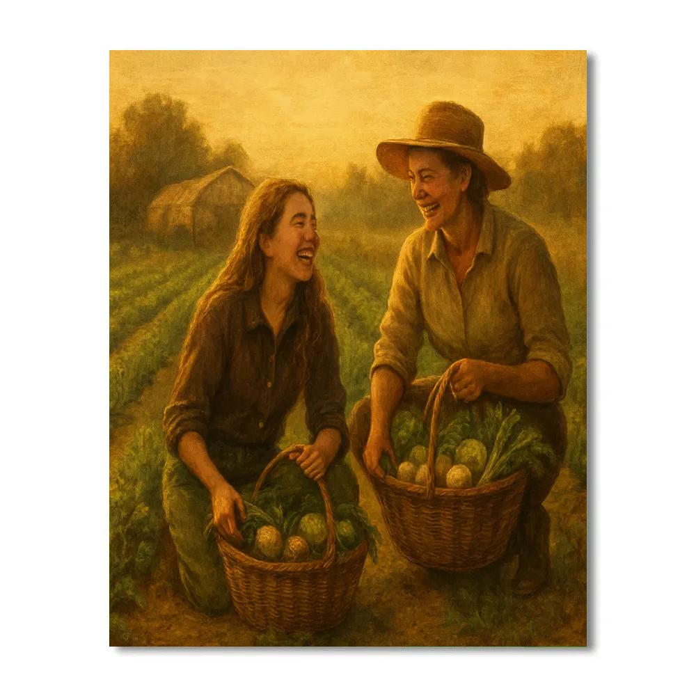 Sunrise Farmer Daughter Harvest Numbered painting kits