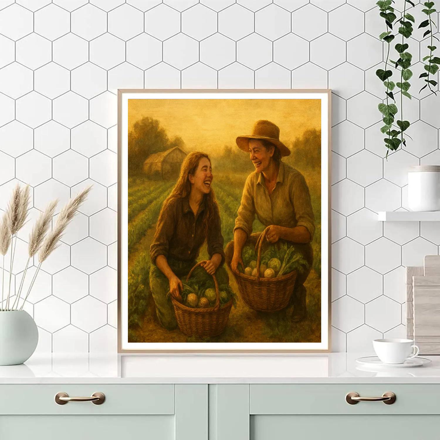 Sunrise Farmer Daughter Harvest Numbered painting kits