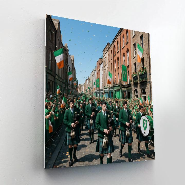 Saint Patricks Day Dublin Parade Paint by numbers kits