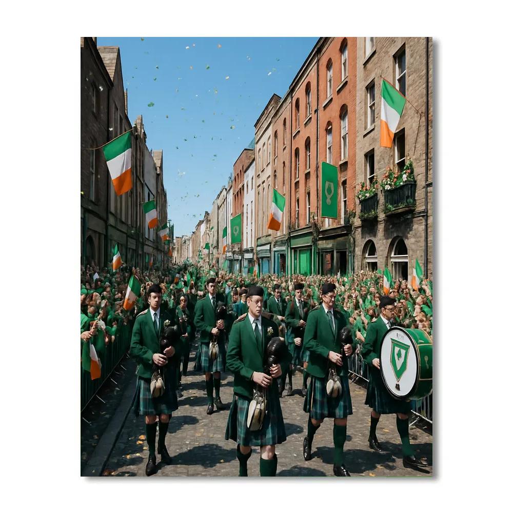 Saint Patricks Day Dublin Parade Paint by numbers kits