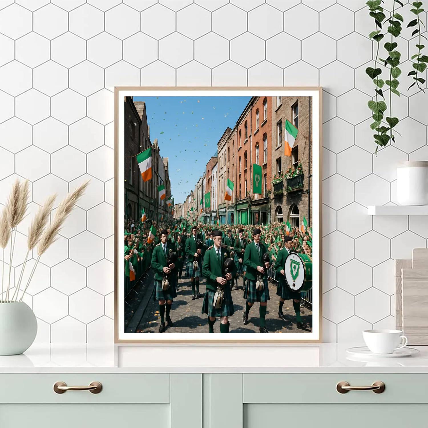 Saint Patricks Day Dublin Parade Paint by numbers kits