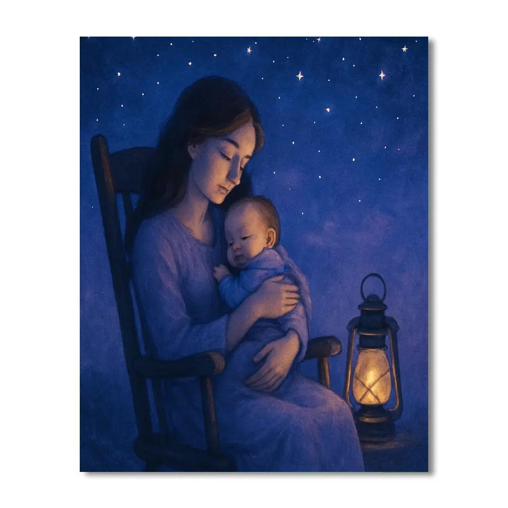 Cherished Lullabies Under The Stars Paint by numbers art