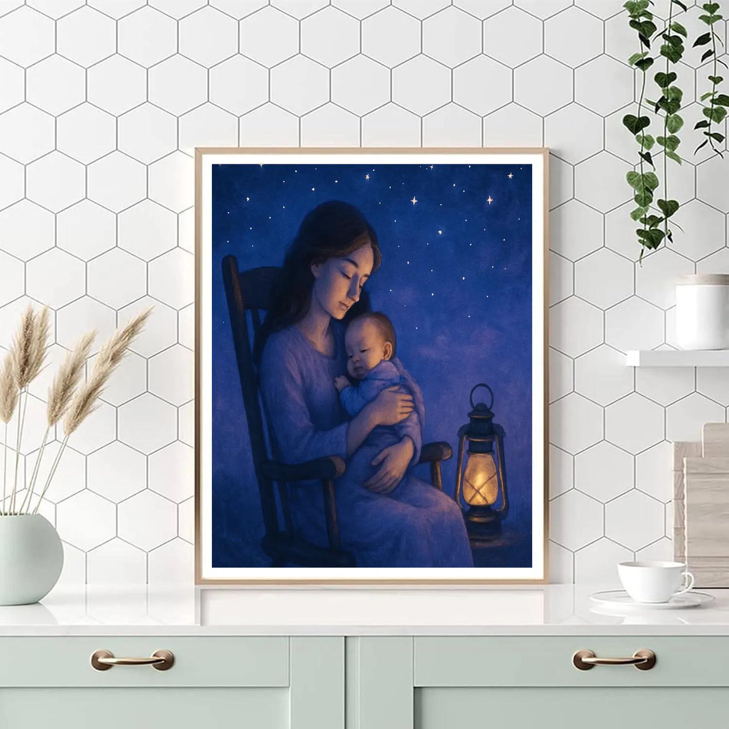Cherished Lullabies Under The Stars Paint by numbers art