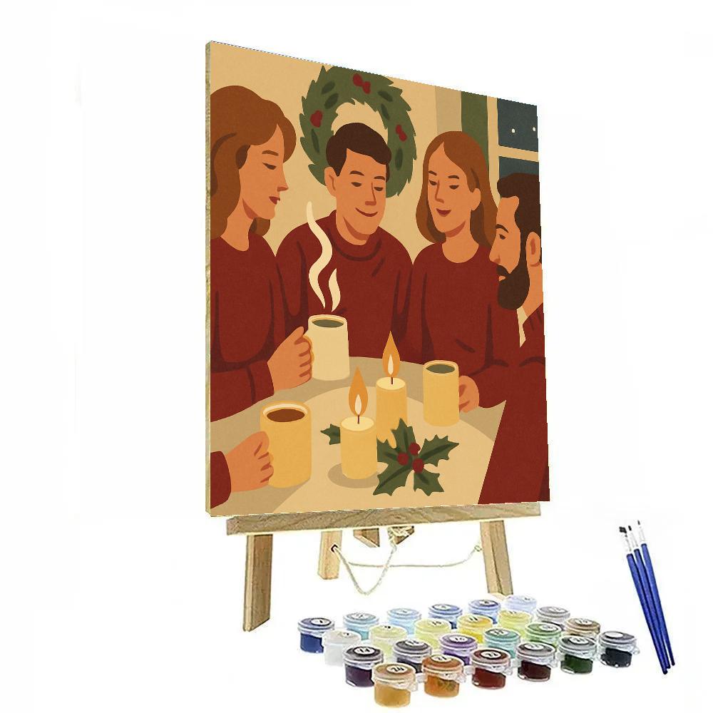 Cocoa And Candlelight Painting by numbers kit