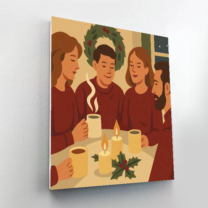 Cocoa And Candlelight Painting by numbers kit