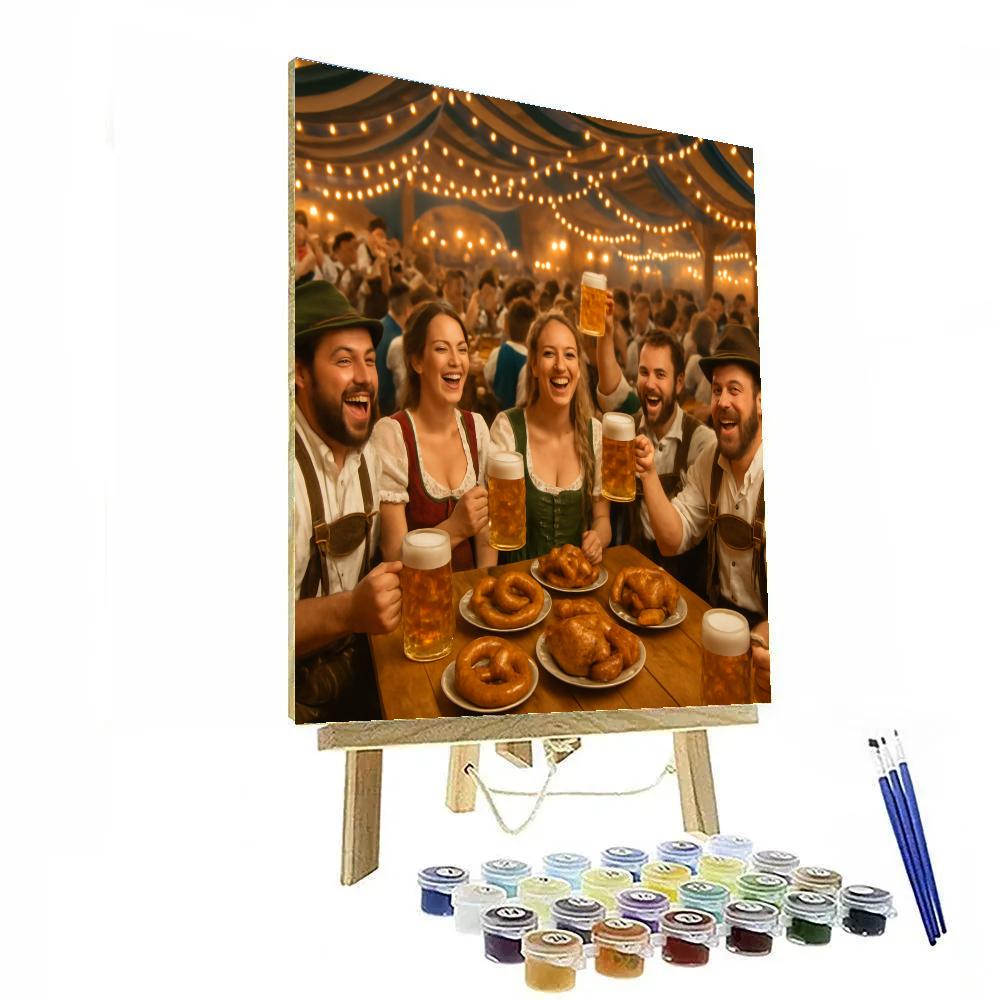 Oktoberfest Gathering painting number kit