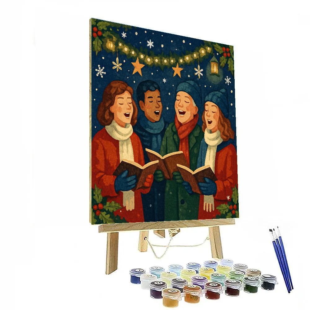 Starry Night Noel painting number kit