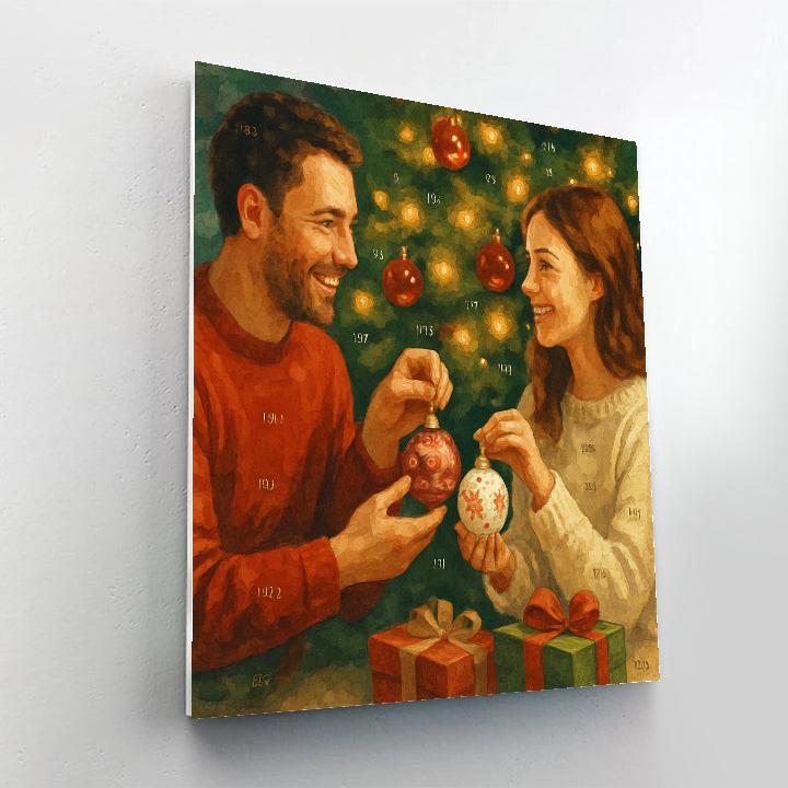 Ornament Glow Exchange Number painting