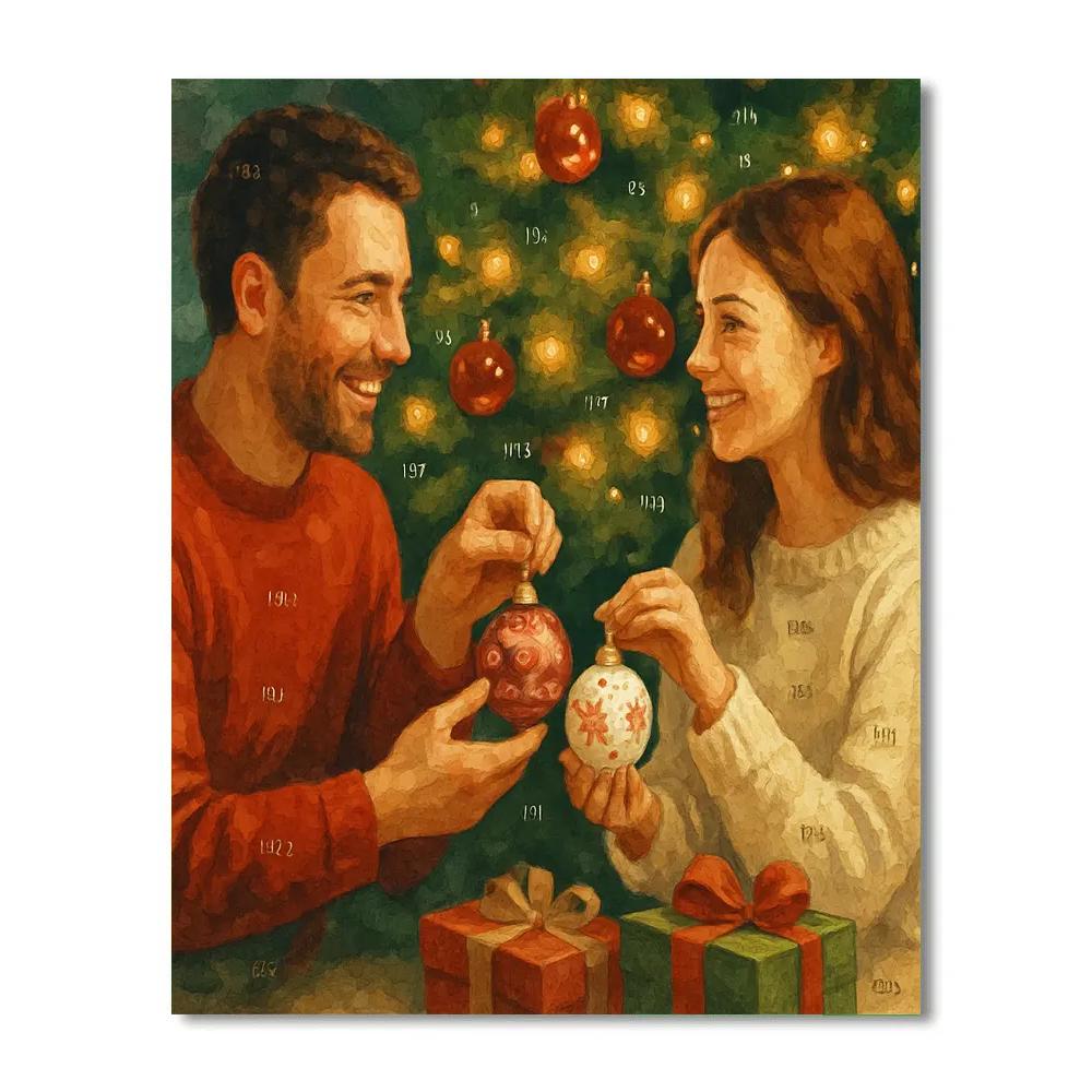 Ornament Glow Exchange Number painting