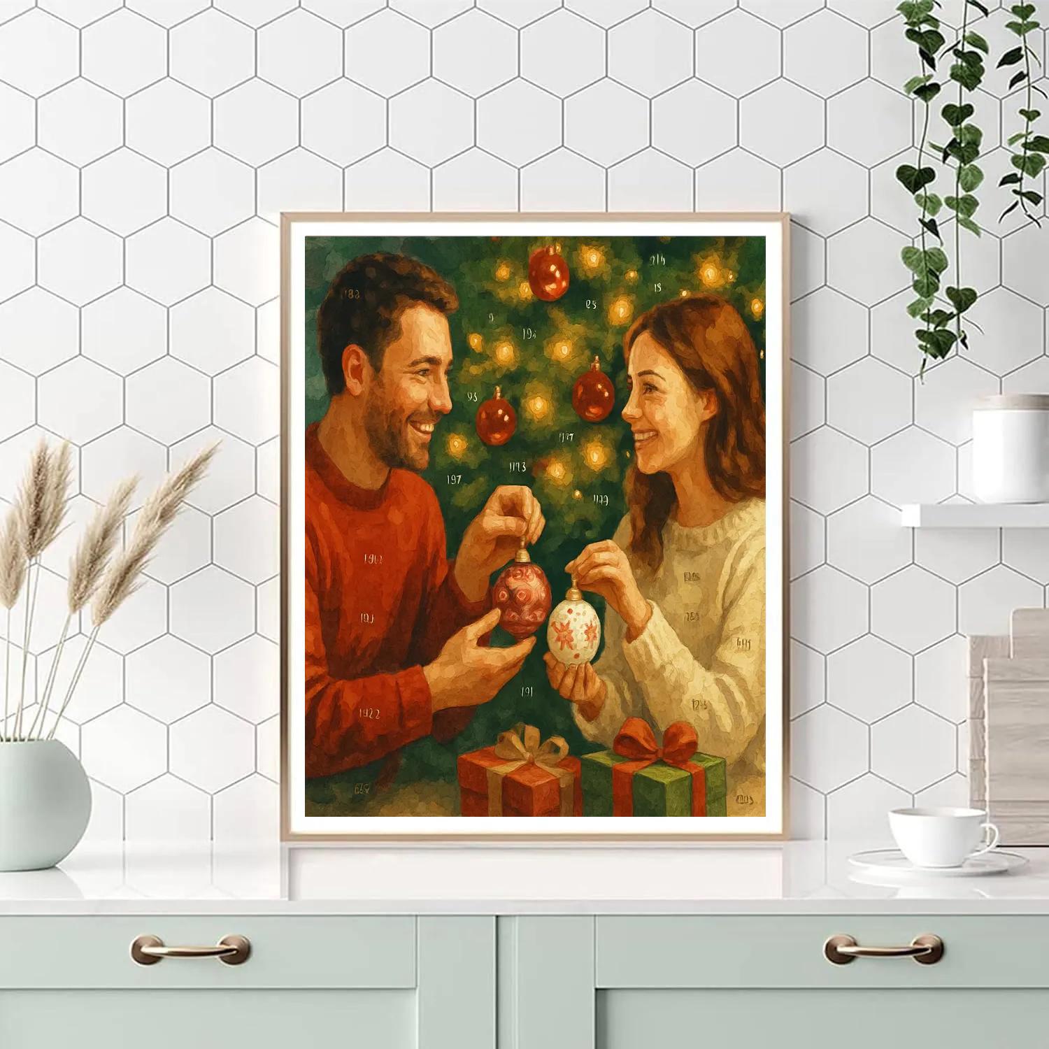 Ornament Glow Exchange Number painting