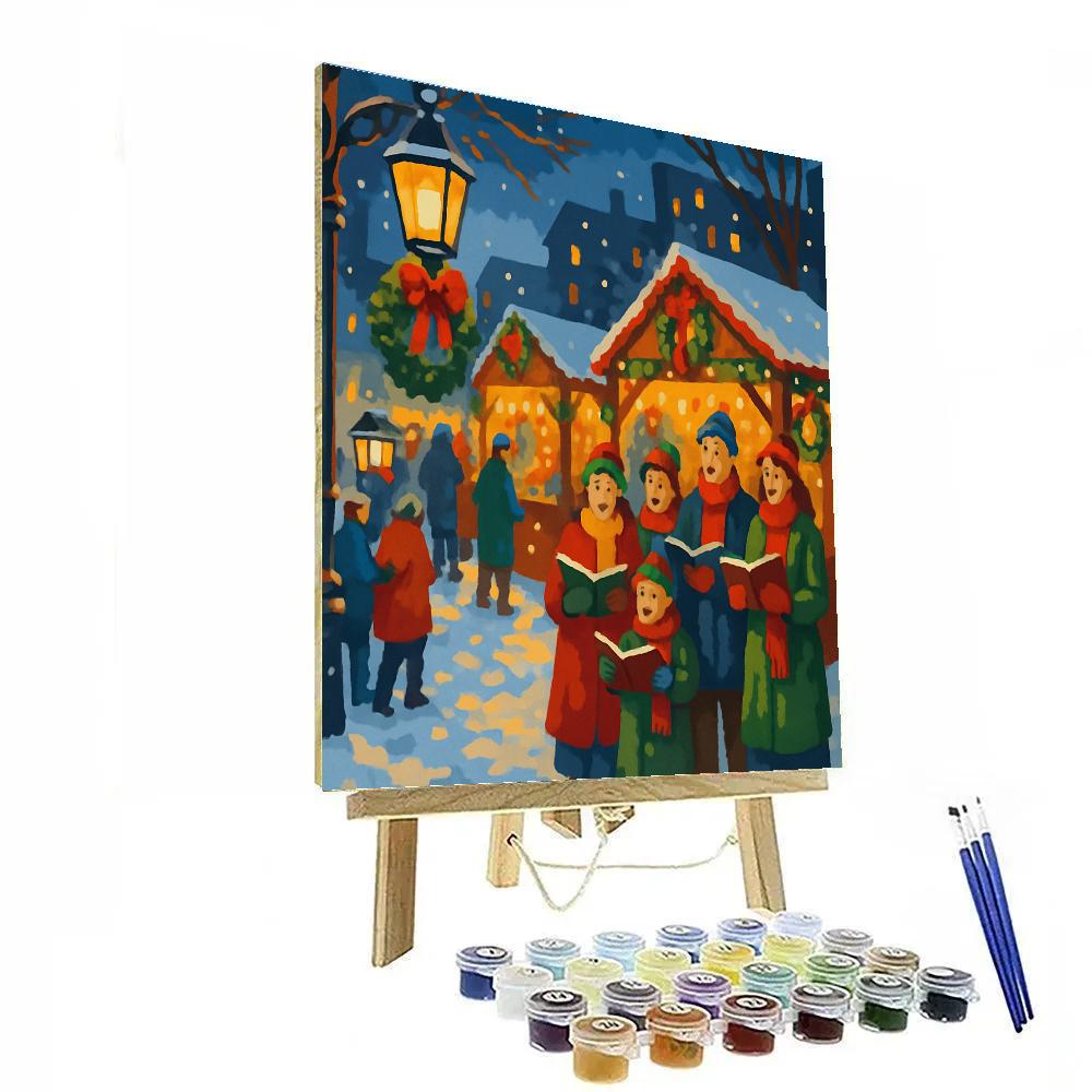 Night Market Carol paint by number