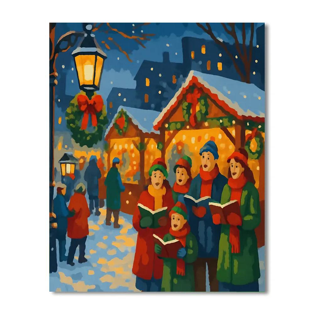 Night Market Carol paint by number
