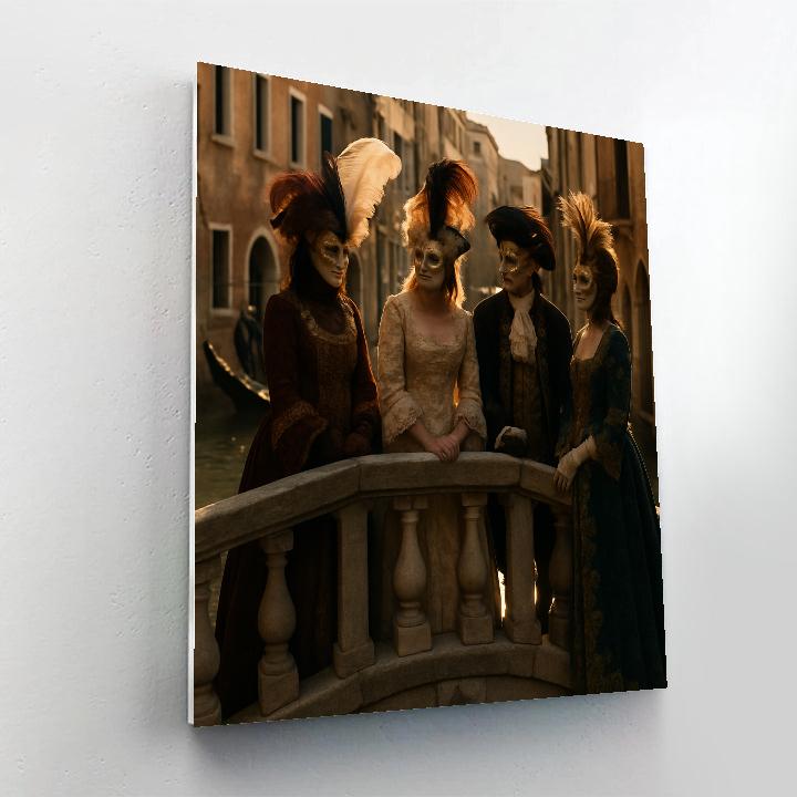 Venice Carnevale Masquerade Paint by numbers art