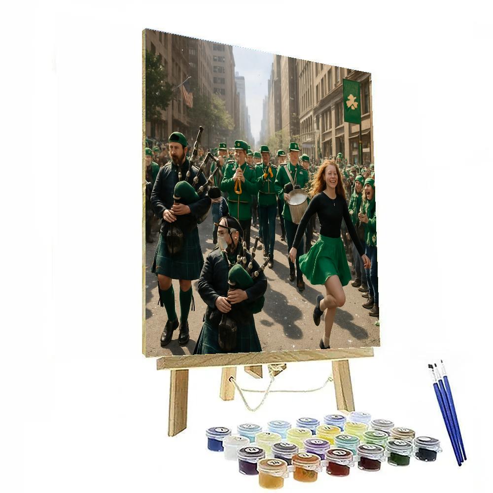 St Patrick Day Parade Numbered painting kits