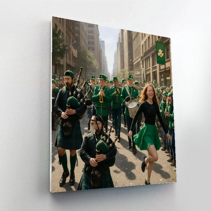 St Patrick Day Parade Numbered painting kits