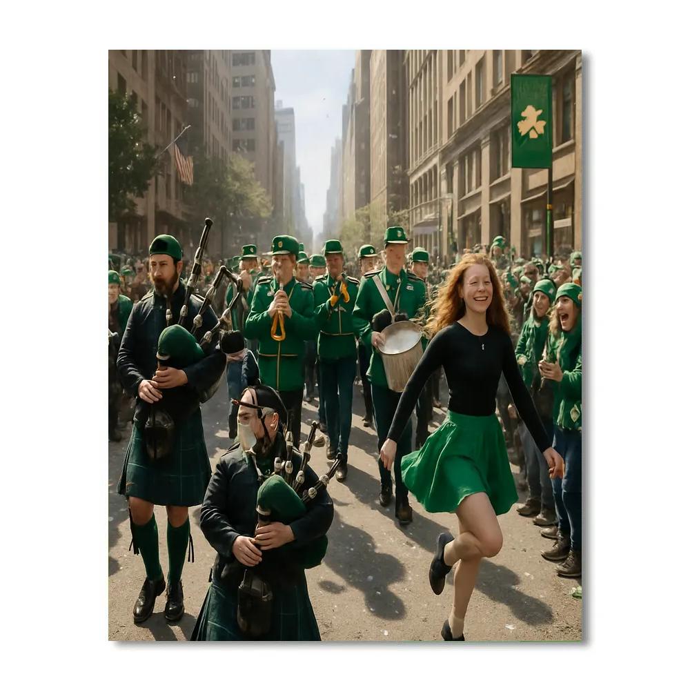St Patrick Day Parade Numbered painting kits
